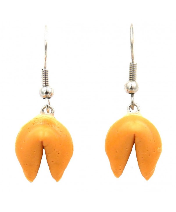 Polymer Clay Fortune cookie earrings
