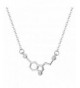 Qiandi Sterling Serotonin Chemistry Necklaces