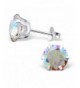 Crystal Zirconia Earrings Sterling Silver