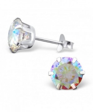 Crystal Zirconia Earrings Sterling Silver