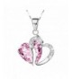 Lookatool Crystal Rhinestone Pendant Necklace