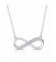 Sterling Zirconia Infinity Necklace Extension