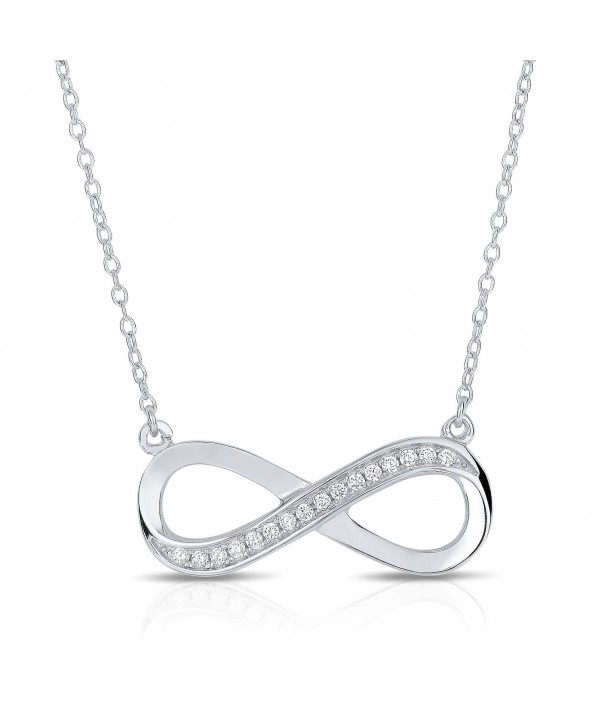 Sterling Zirconia Infinity Necklace Extension