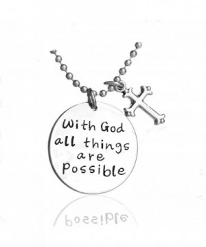 Inspirational Necklace Pendant Inscribed Jewelry