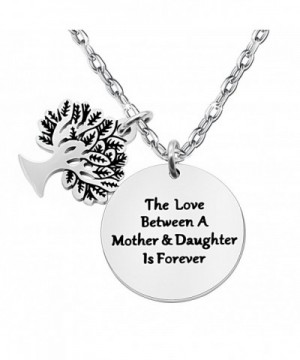 Mothers Pendant Necklace Daughter Stainless