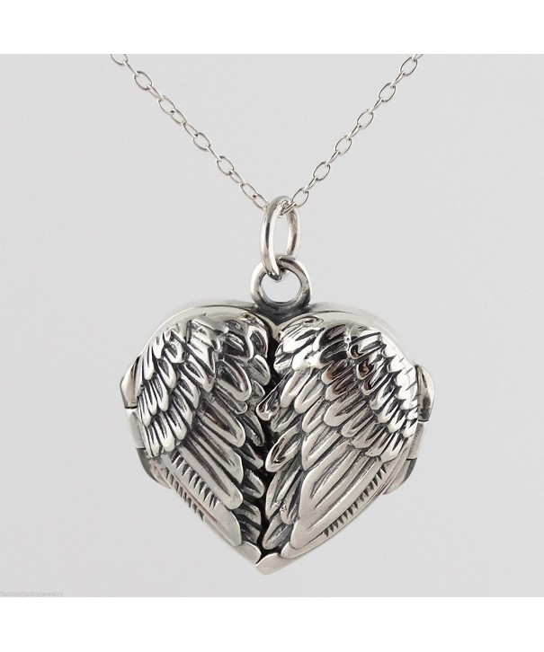 Sterling Silver Angel Locket Necklace