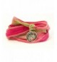 Lotus Wax Seal Wrap Bracelet