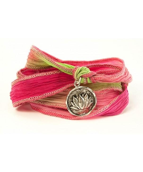 Lotus Wax Seal Wrap Bracelet
