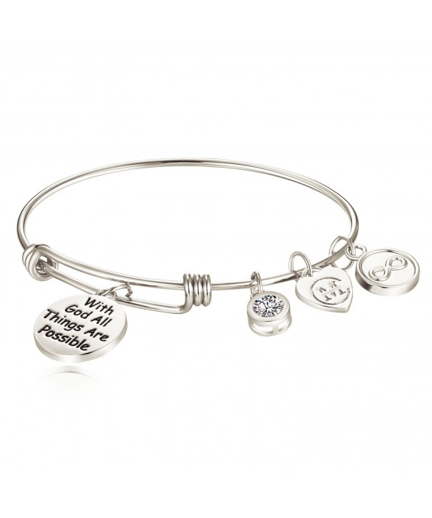 Inspirational Bracelet Engraved Possible Religious