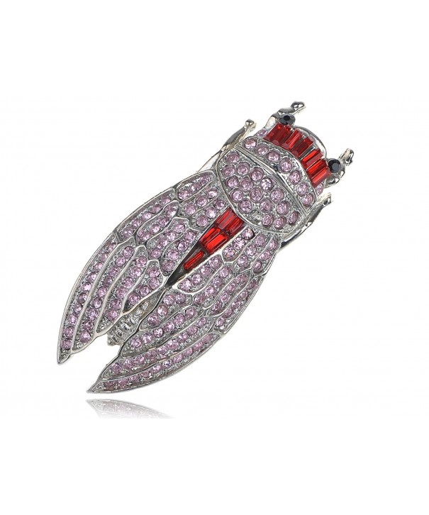 Alilang Womens Silvery Rhinestones Cicada