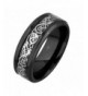 MRing Titanium Pattern Beveled Wedding