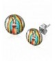 Guadalupe Nuestra Circle Earrings Virgen