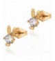 YAZILIND Charming Plated Zirconia Earrings