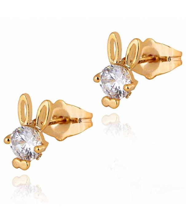 YAZILIND Charming Plated Zirconia Earrings