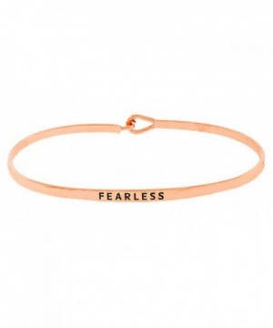 Inspirational FEARLESS Engraved Bracelet Friends