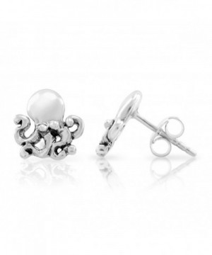 Sterling Silver Little Octopus Earrings