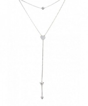 Dainty Heart Lariat Necklace Necklaces