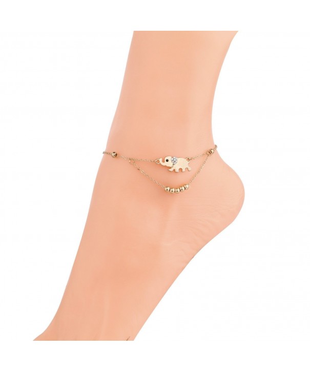 Monily Elephant Anklet Animal Jewellery