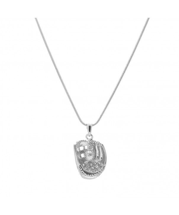 chelseachicNYC Crystal Softball Hanging Necklace