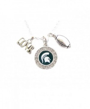 Michigan Spartans Football Necklace Jewelry