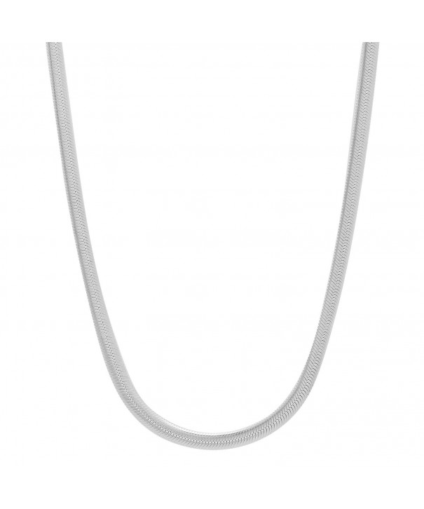 Sterling Nickel Free Herringbone Necklace Polishing