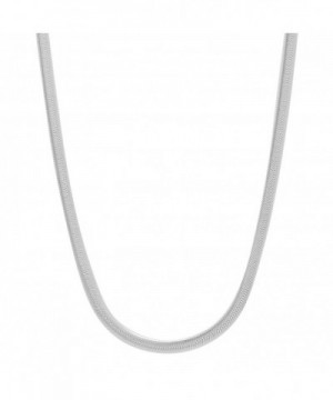 Sterling Nickel Free Herringbone Necklace Polishing