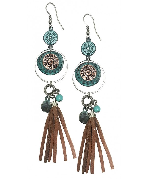 Western cowgirl earrings winchester turquoise