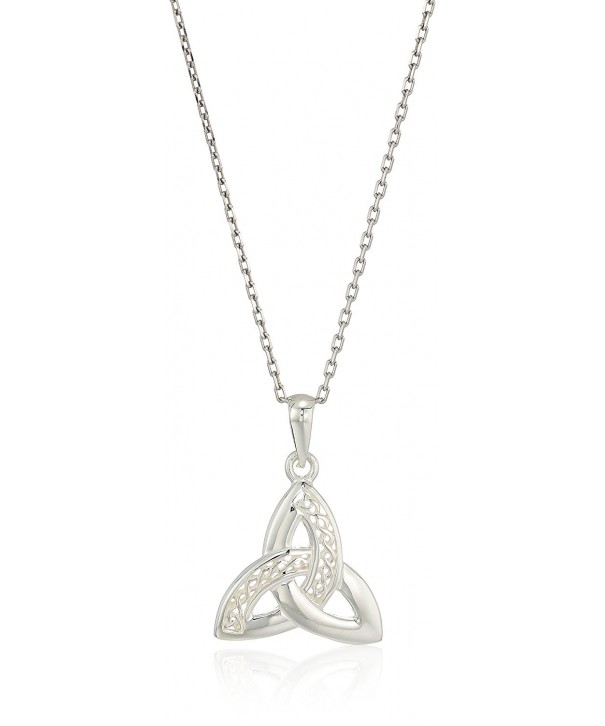 Solvar Celtic Trinity Necklace Silver