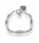 Silvertone Granddaughter Stretch Childrens Bracelet