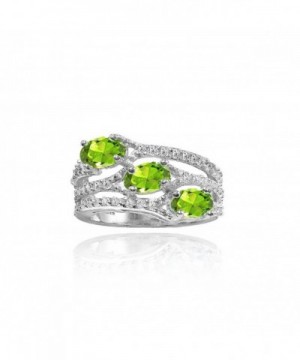 Sterling Silver Peridot White Topaz