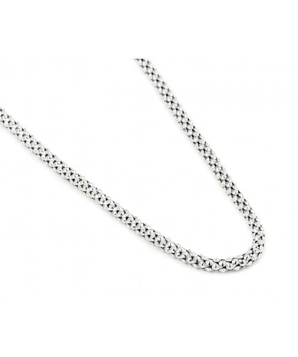 Rhodium Plated Sterling Silver Coreana