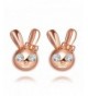 Playboy Gold Tone Sparkling Crystals Earrings