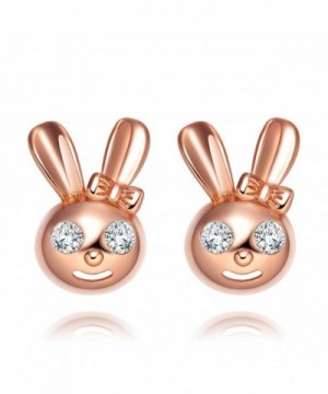 Playboy Gold Tone Sparkling Crystals Earrings