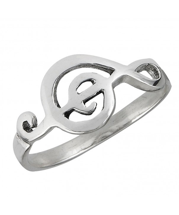 925 Sterling Silver Musical Treble