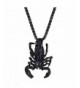 U7 Scorpio Necklace Constellation black gun plated