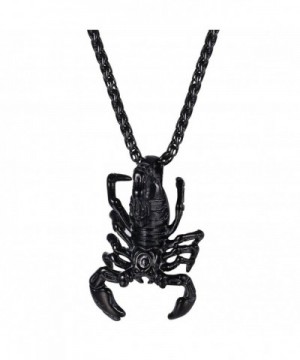 U7 Scorpio Necklace Constellation black gun plated