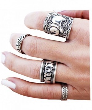 Sunscsc Vintage Silver Elephant Knuckle