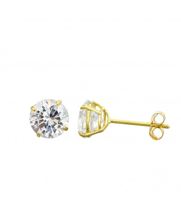 Yellow Zirconia Double Basket Earrings