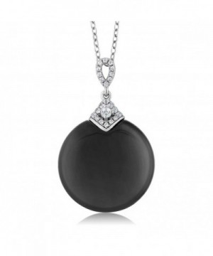 Sterling Silver Zirconia Pendant Necklace