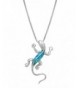Sterling Silver Necklace Pendant Simulated