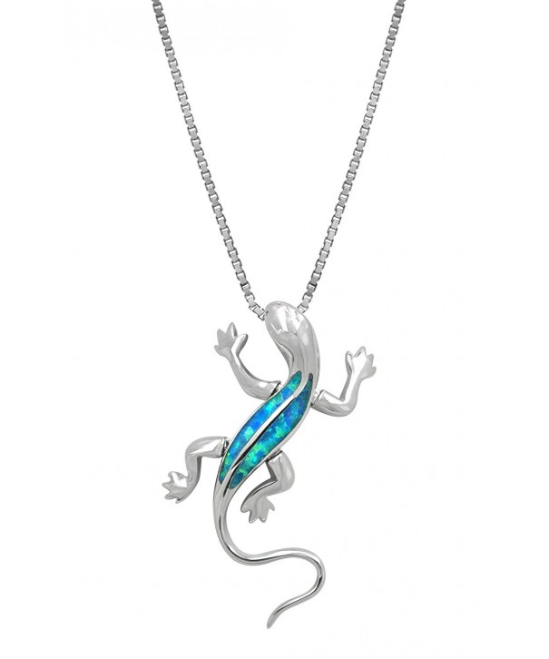 Sterling Silver Necklace Pendant Simulated