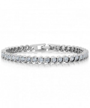 Stunning Round Zirconia Tennis Bracelet