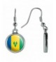 Novelty Dangling Earrings Country National