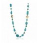 Reconstructed Turquoise Gemstone Strand Necklace