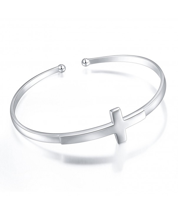 Sterling Silver Engraved Inspirational Bangle