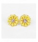 Beautiful Elegant Daisy Earrings Crystal