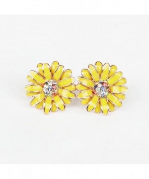 Beautiful Elegant Daisy Earrings Crystal