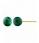 Trustmark Yellow Natural Malachite Earrings