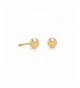 Earrings Comfortable Friction Diameter yellow gold
