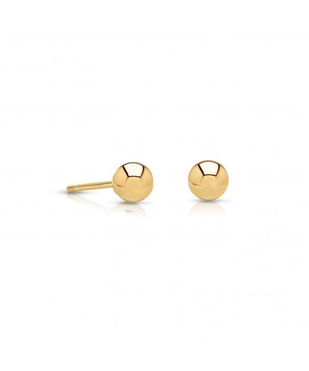 Earrings Comfortable Friction Diameter yellow gold